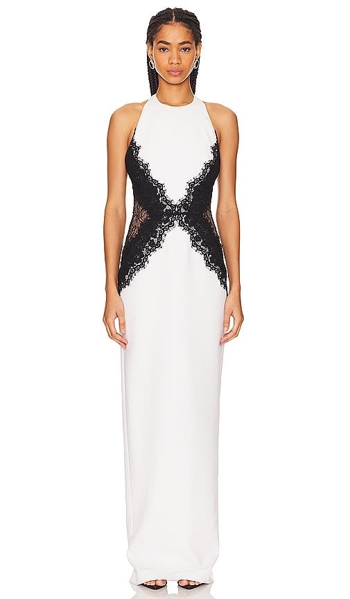 Olay Elegant Lace Detailing Maxi Dress