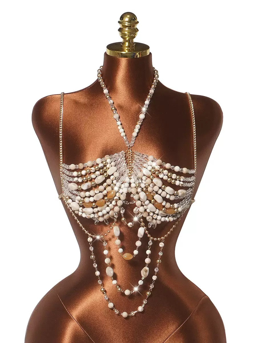 Pankh Jole Stone Beaded Bralette Top Accessories