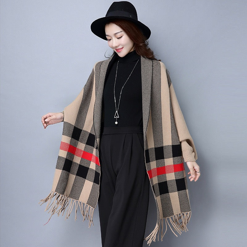 Pankh Burby Soft Wool Cape Shawl