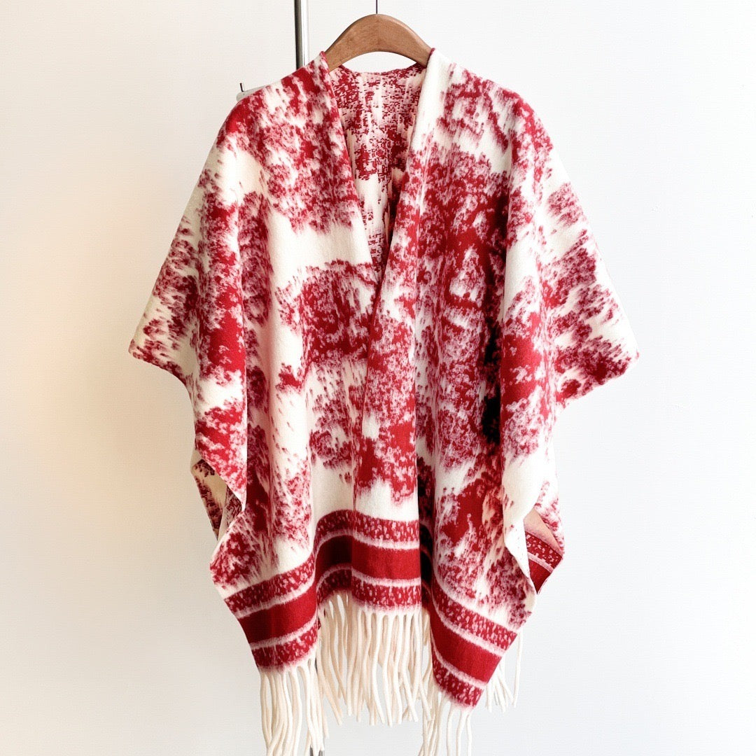 Pankh Diyyor Woolen Winter Cape Shawl