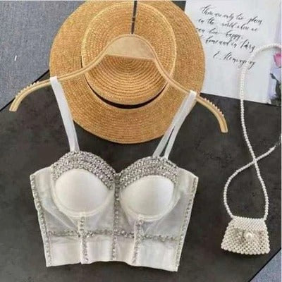 Pankh Sharo Stone Studded Bustier Corset Blouse