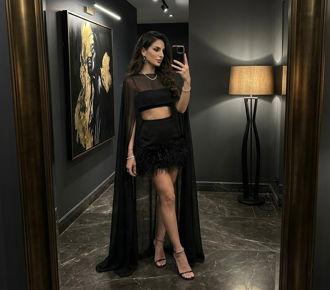 Amanda 3 Piece Fur Coord Set