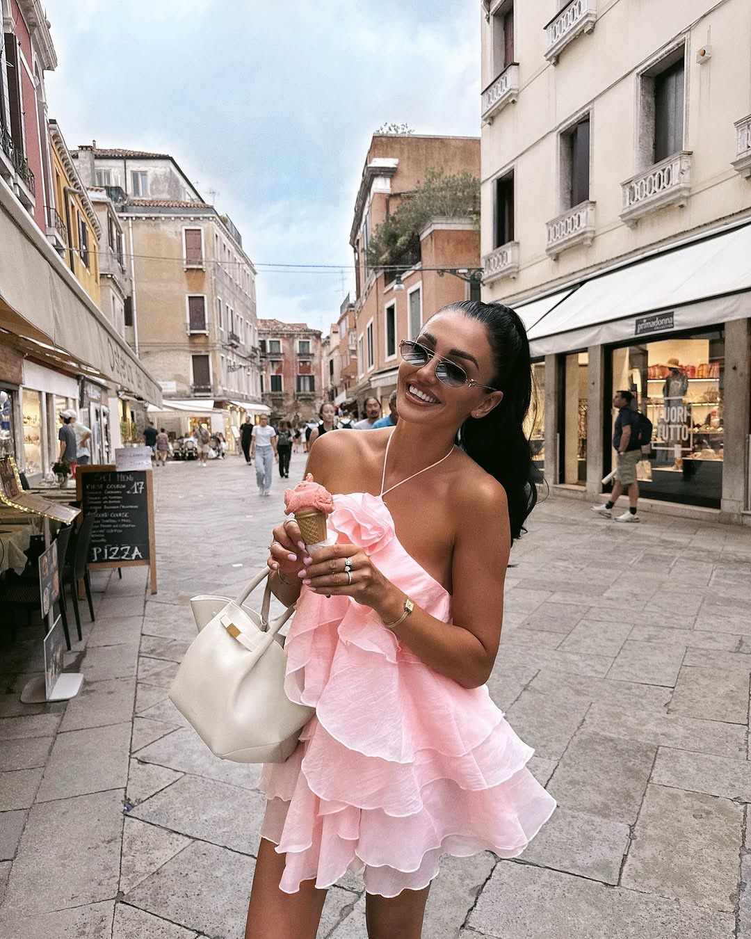 Pankh Sasha Sleeveless Ruffle Midi Dress