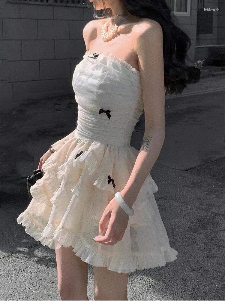 Pankh Fery Tube Butterfly Mini Party Wear Dress