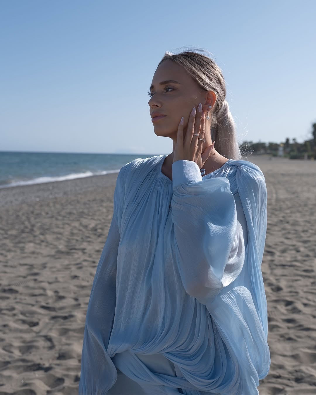 Pankh Josephine Shimmer Organza Party Wear Dress