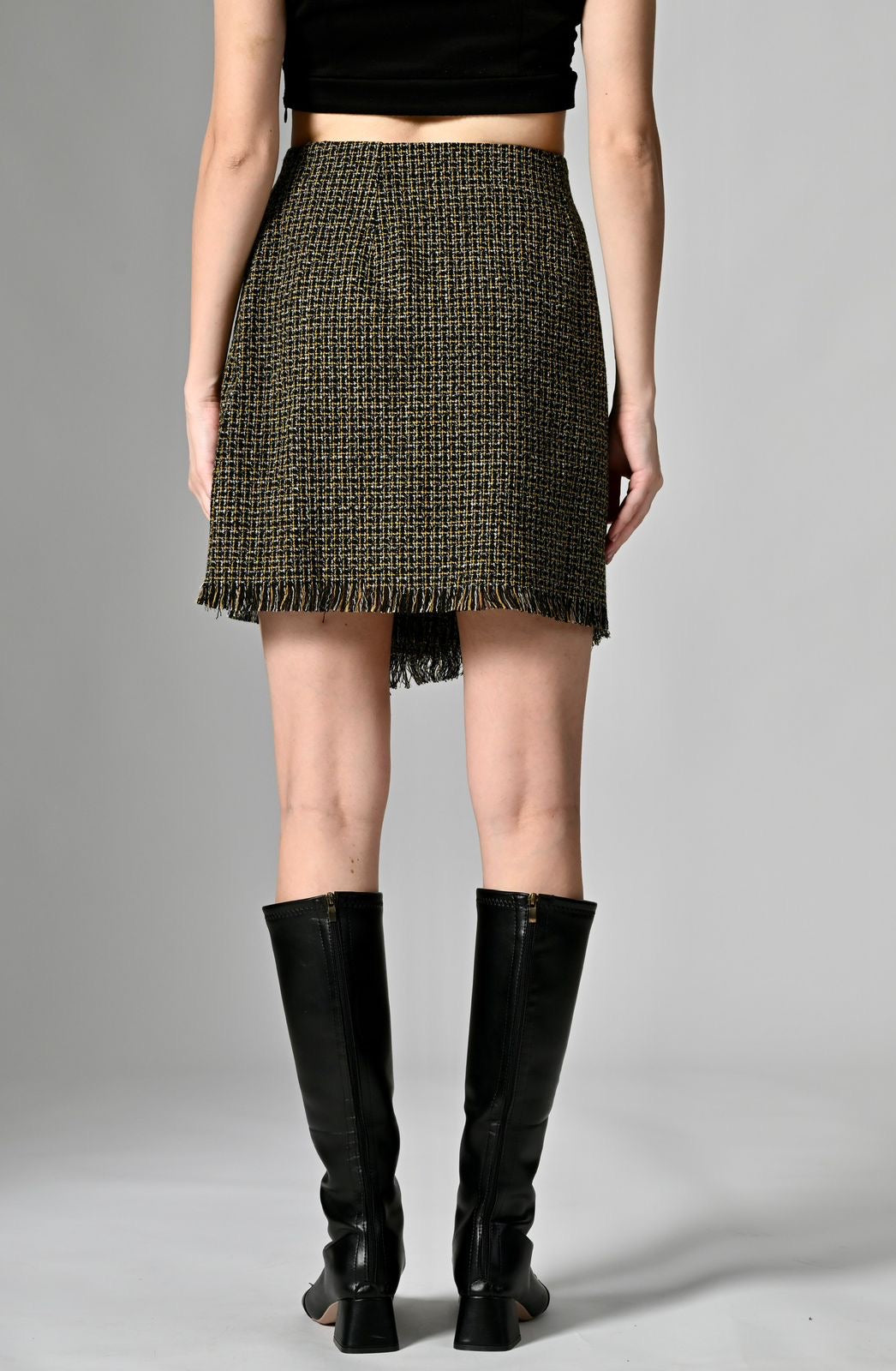 Pankh Daena Tweed Skirt