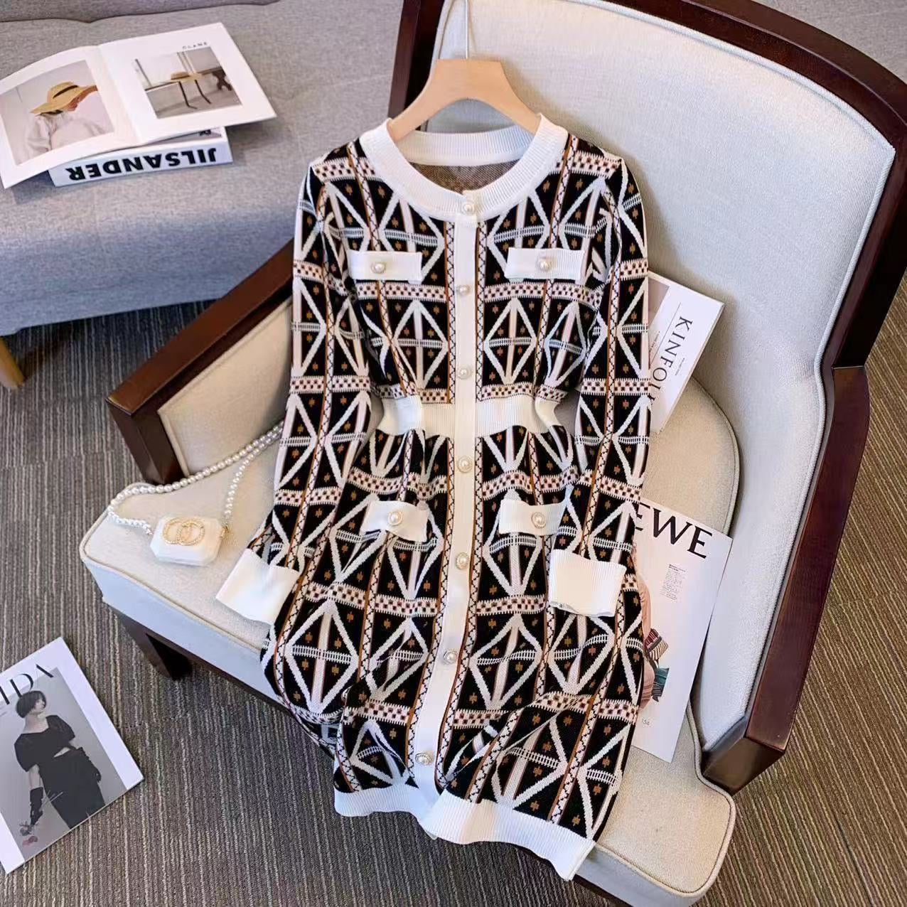 Pankh Bonti Knit Bodycon Mini Winter Dress