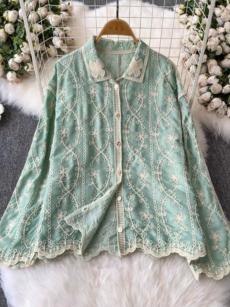 Pankh Pierse Summer Embroidered Cotton Shirt