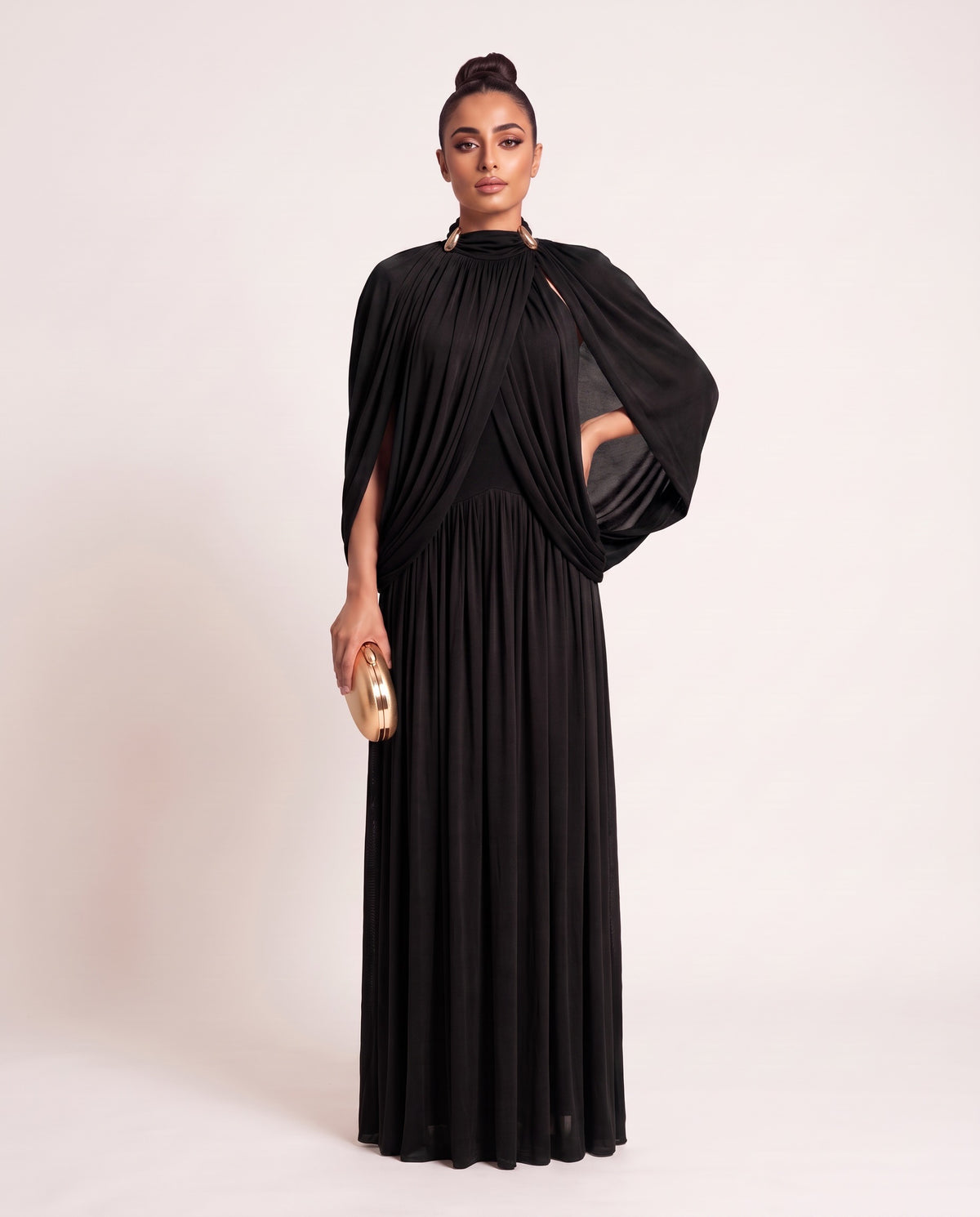 Stenoir Cape Style Maxi Dress