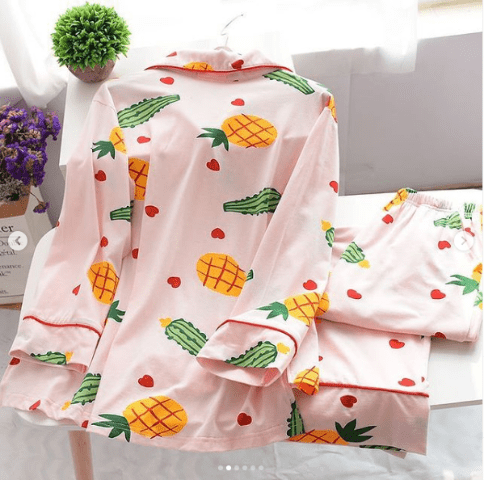 Pankh Heart and cactus Night Wear Set