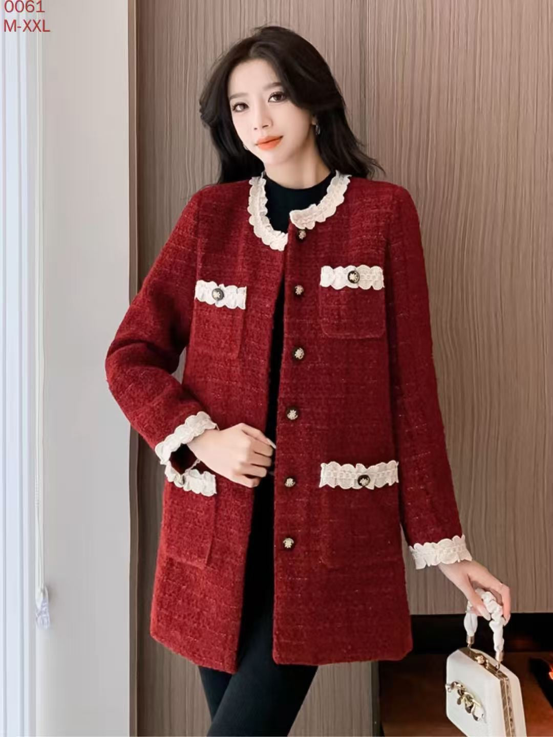 Pankh Archer Formal Tweed Short Wonter Dress