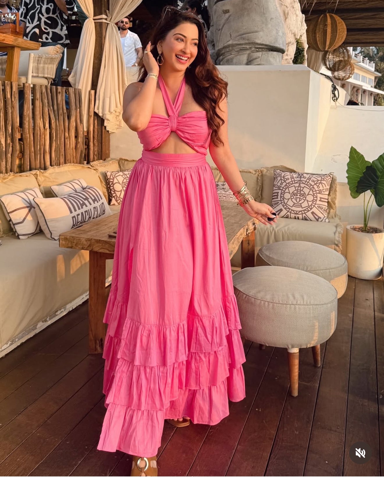 Pankh Semex Flaired Cotton Maxi Dress
