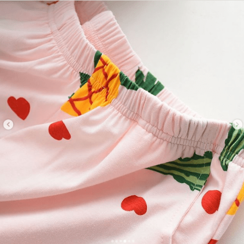 Pankh Heart and cactus Night Wear Set