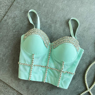 Pankh Sharo Stone Studded Bustier Corset Blouse
