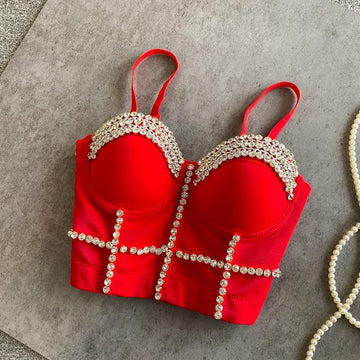 Pankh Sharo Stone Studded Bustier Corset Blouse
