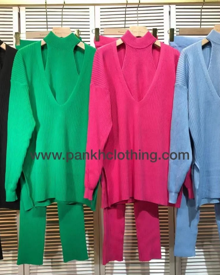 Pankh Fuzzy 3 Piece Knit Coord