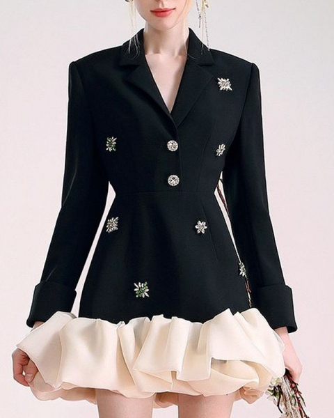 Pankh Janice Embelished Party Wear Blazer Dress (stone work might be varied)