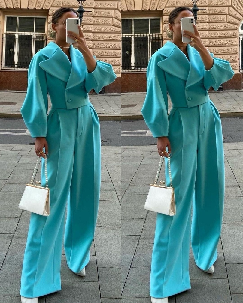 Pankh Aylee Winter Blazer And Pant Coord Set