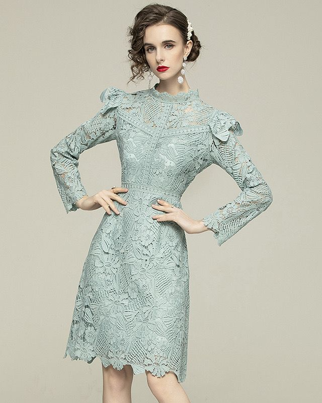 Pankh Treya Crochet Formal Party Wear Dress