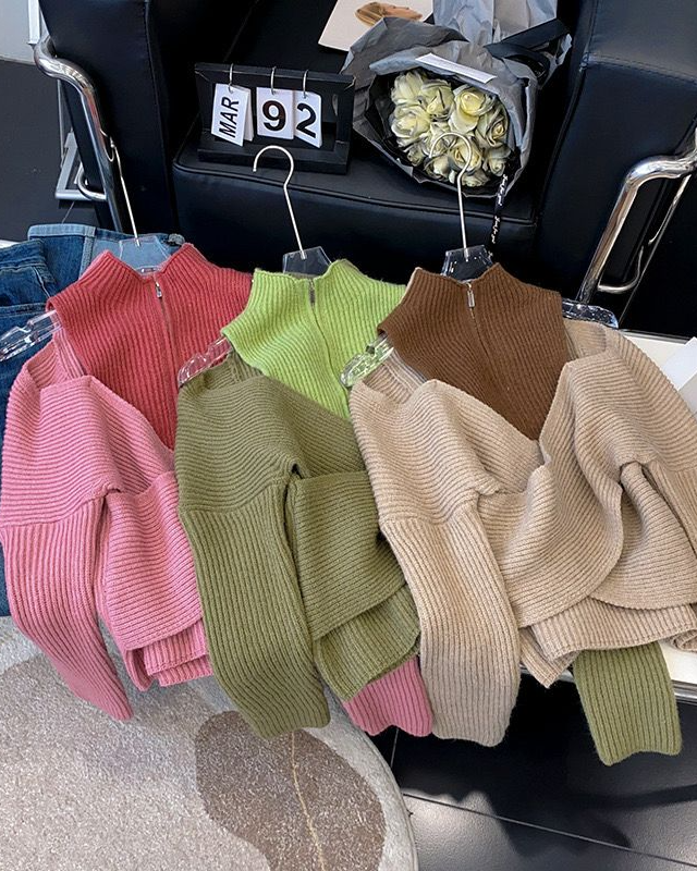 Pankh Marcia Dual Shade Knit Wool Top