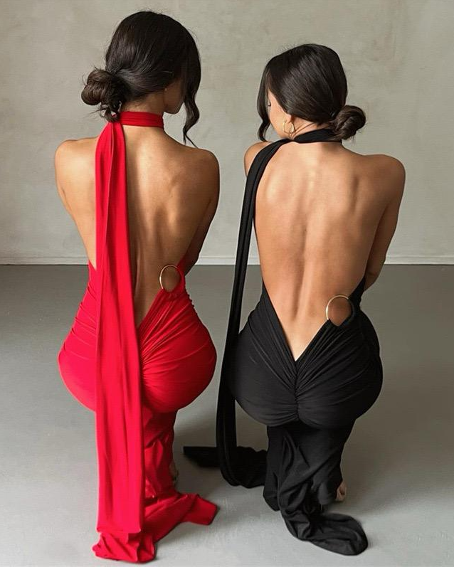 Pankh Zeke Party/Evening Backless Bodycon Dress