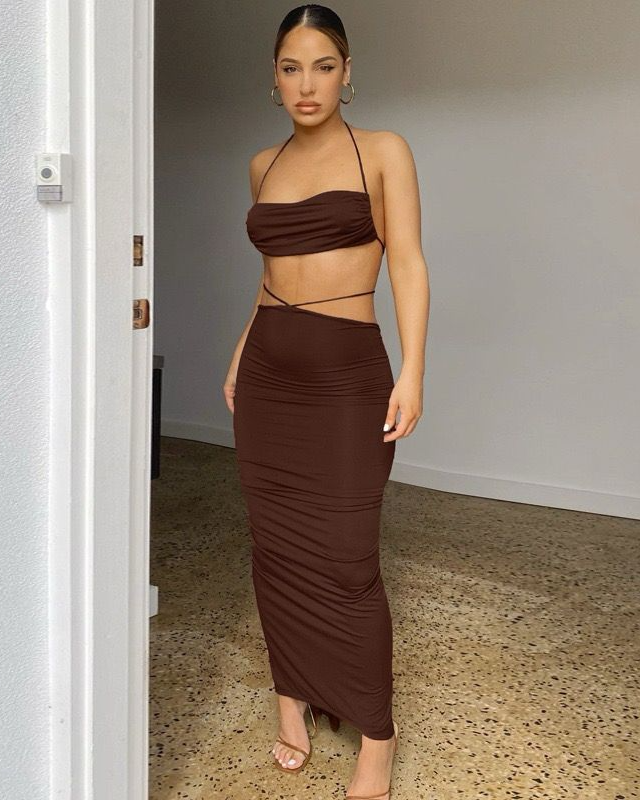 Pankh Shone Top And Skirt Set