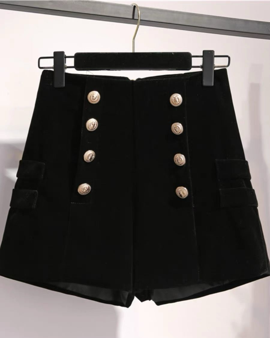 Pankh Laungie Velvet Shirt and Short Coord set