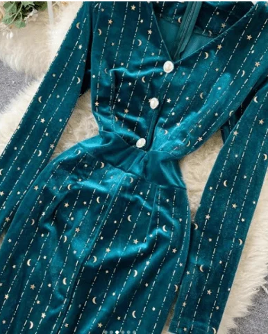 Pankh Vlora Velvet Dress
