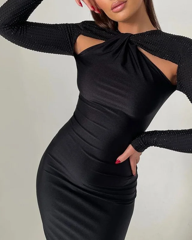 Pankh Elsie Long Sleeve Party Wear Maxi Dress