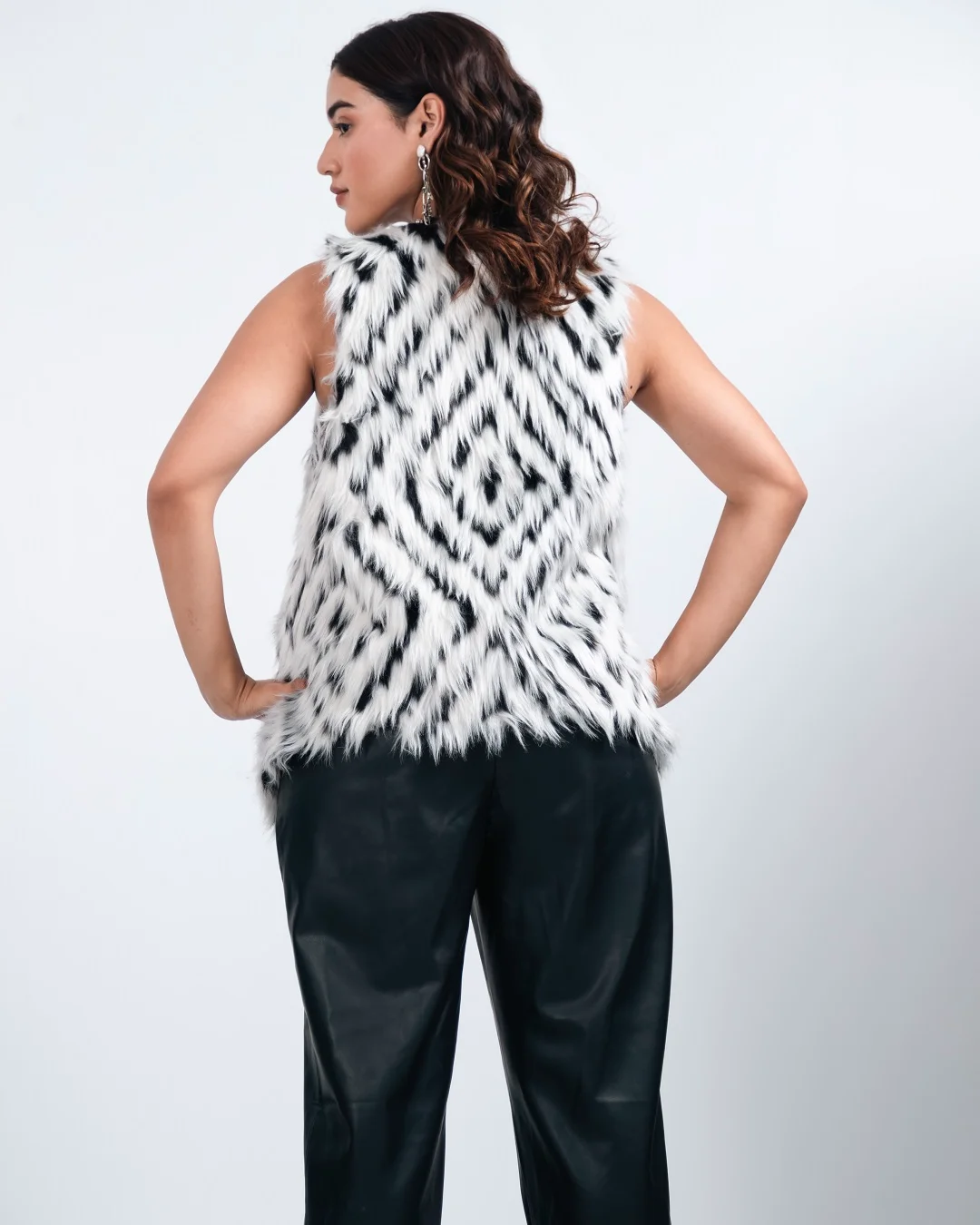 Pankh Blith Sleeveless Fur Jacket