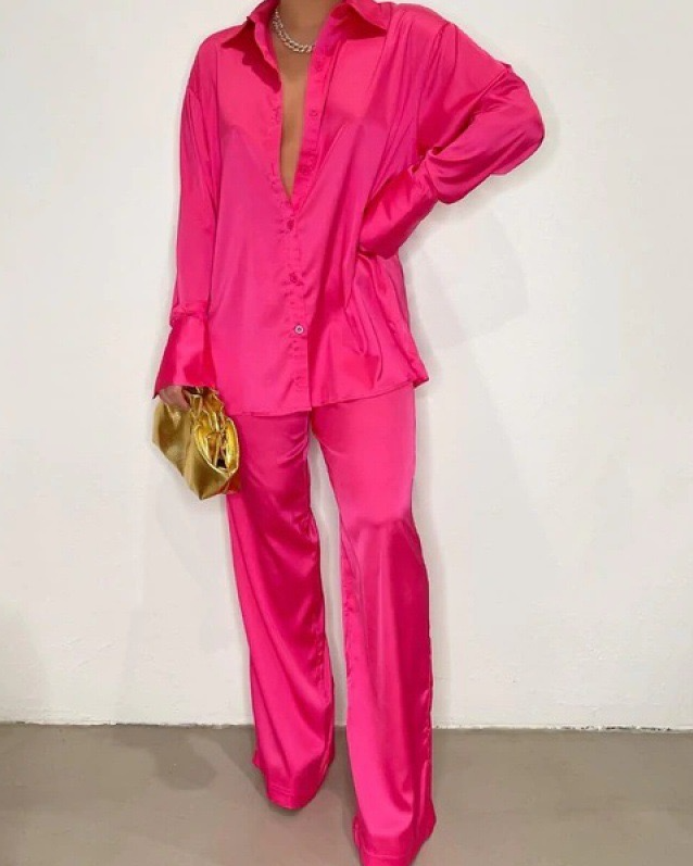 Pankh  Dane Satin Coord Set