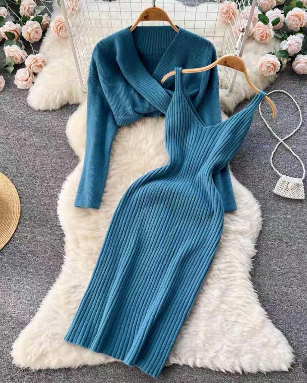 REMI WOOLEN TWO PEACE DRESS