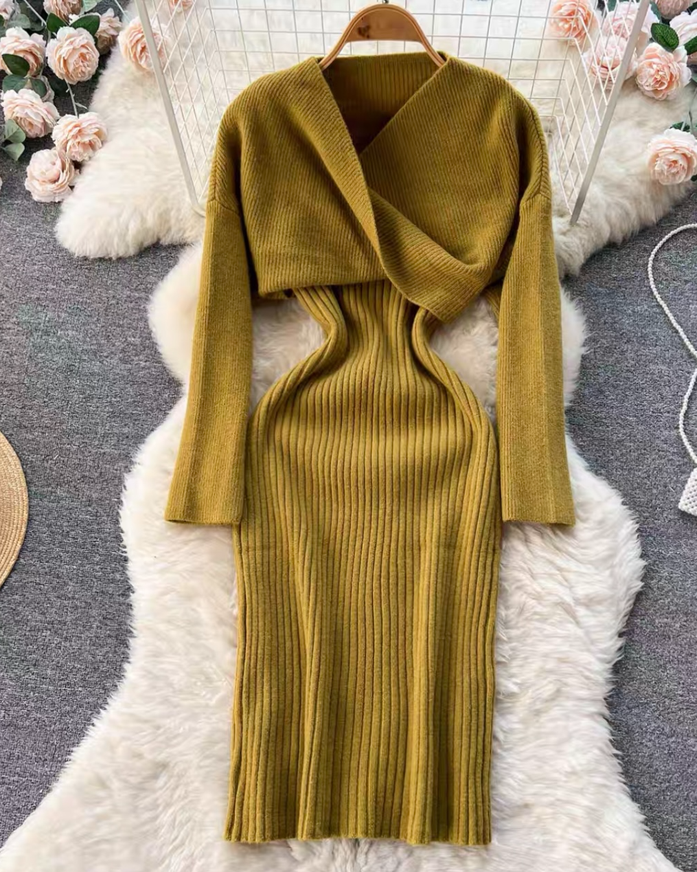 REMI WOOLEN TWO PEACE DRESS