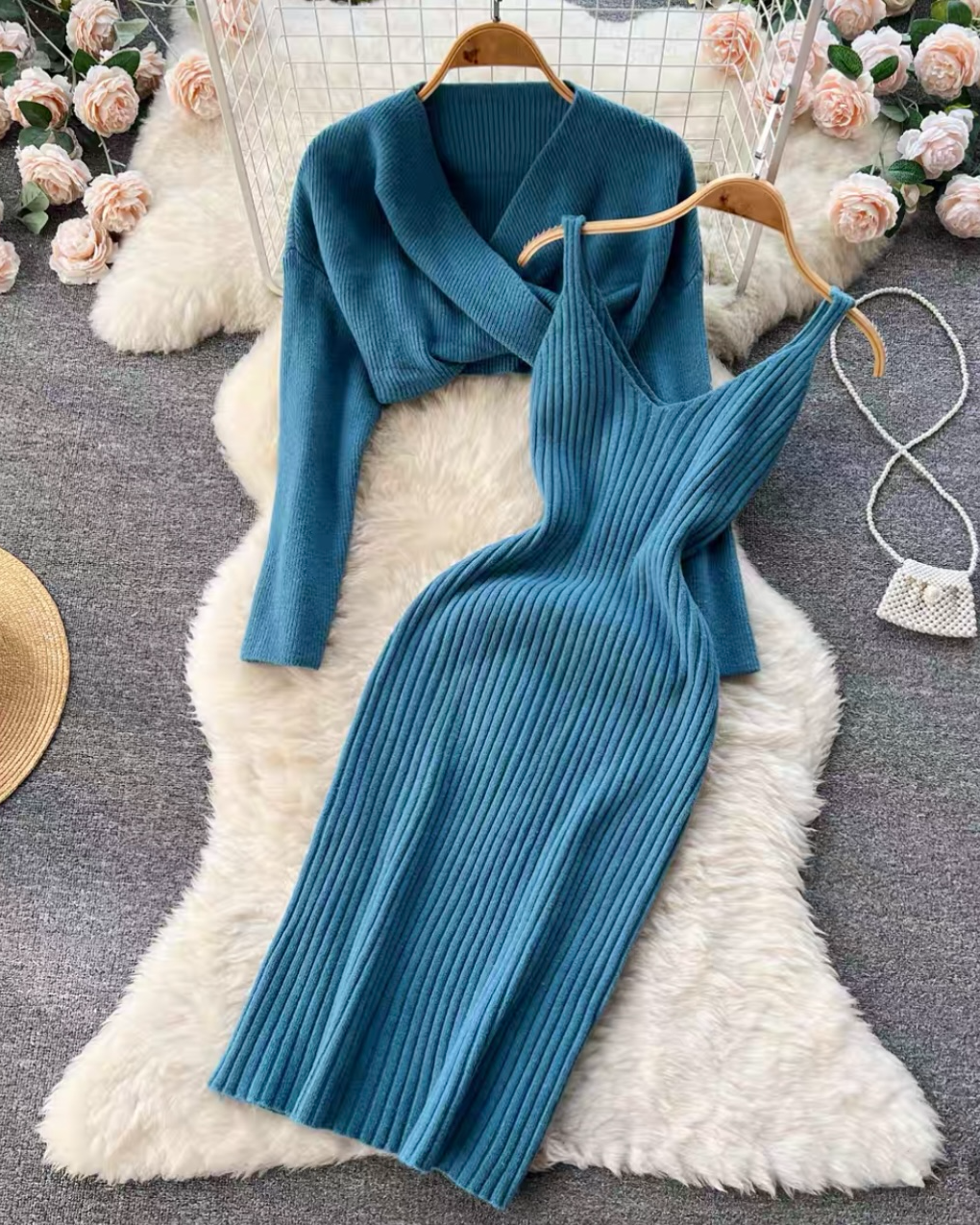 REMI WOOLEN TWO PEACE DRESS