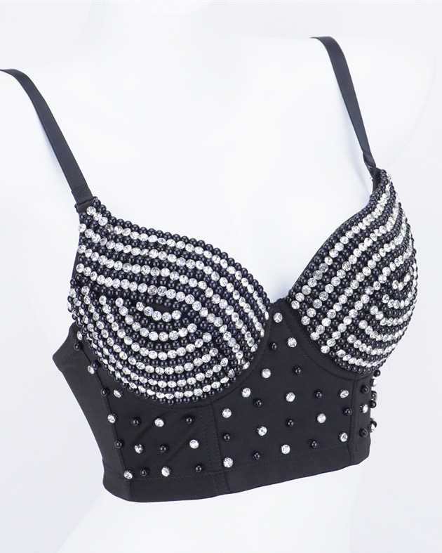 Pankh Ceri Rhinstone Party Corset Bustier Blouse