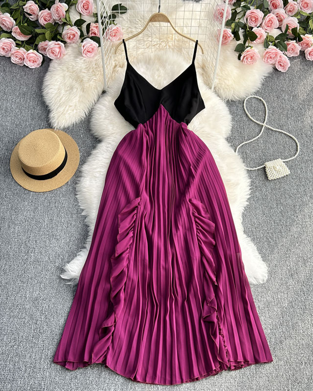 Pankh Dale Pleated And Ruffle Maxi Dress