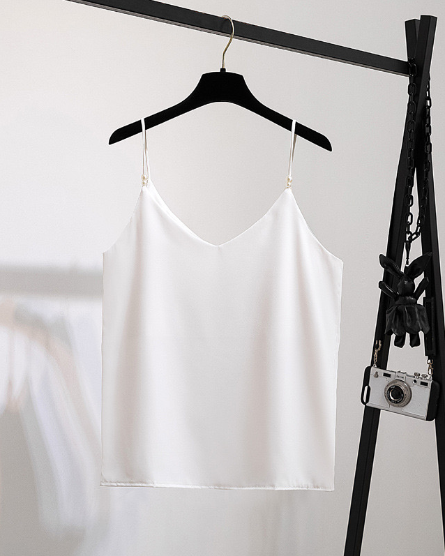 Pankh Sierra noodle strap with Pearl Tank Top