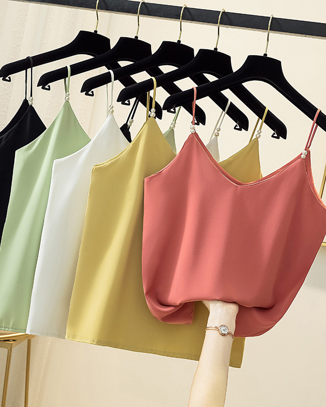 Pankh Sierra noodle strap with Pearl Tank Top