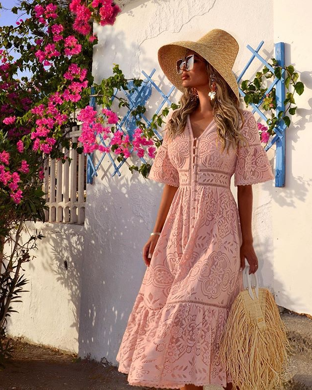 Pankh Skye lace maxi