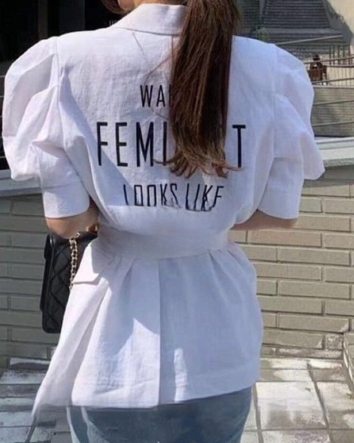 Pankh Feminist Summer Linen Blazer
