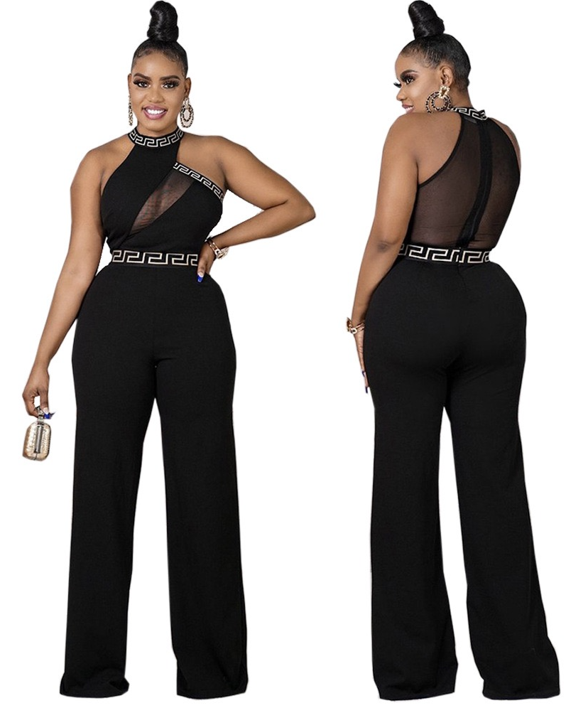 Nordic Zipper Up Sleeveless Jumpsuits