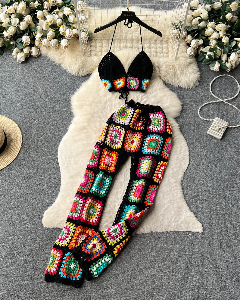 Pankh Jarel Beach Crochet Co-ord Set
