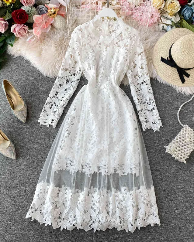 Pankh Kashusha Lace Dress