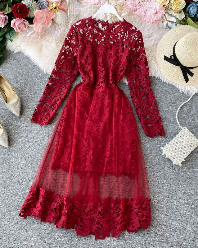 Pankh Kashusha Lace Dress