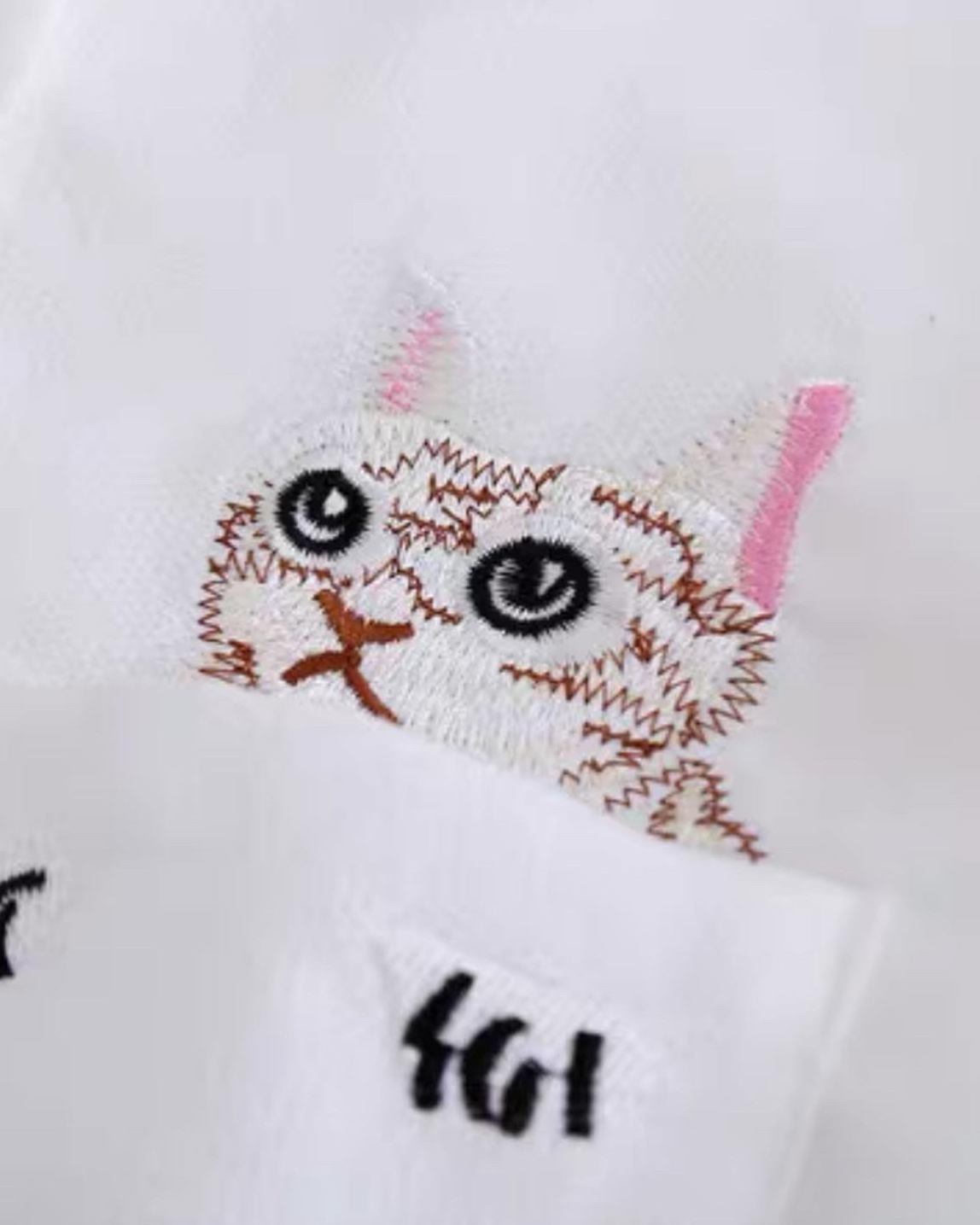 MONSTA EMBROIDERED CAT AUTUMN SHIRT (fits upto size l)