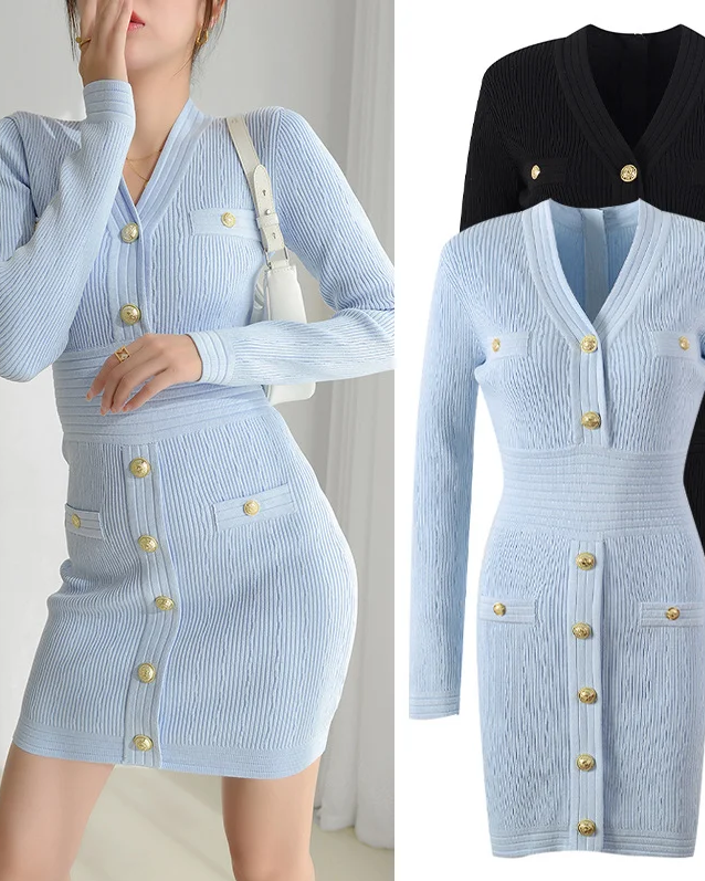 Pankh Misty Knit Bodycon Dress