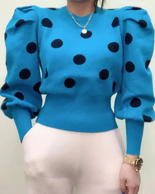 Pankh Merta Polka Dot Blouse