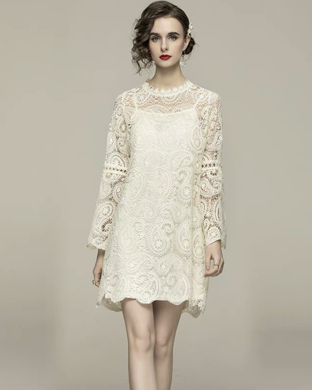 Pankh Sheido Crochet lace dress