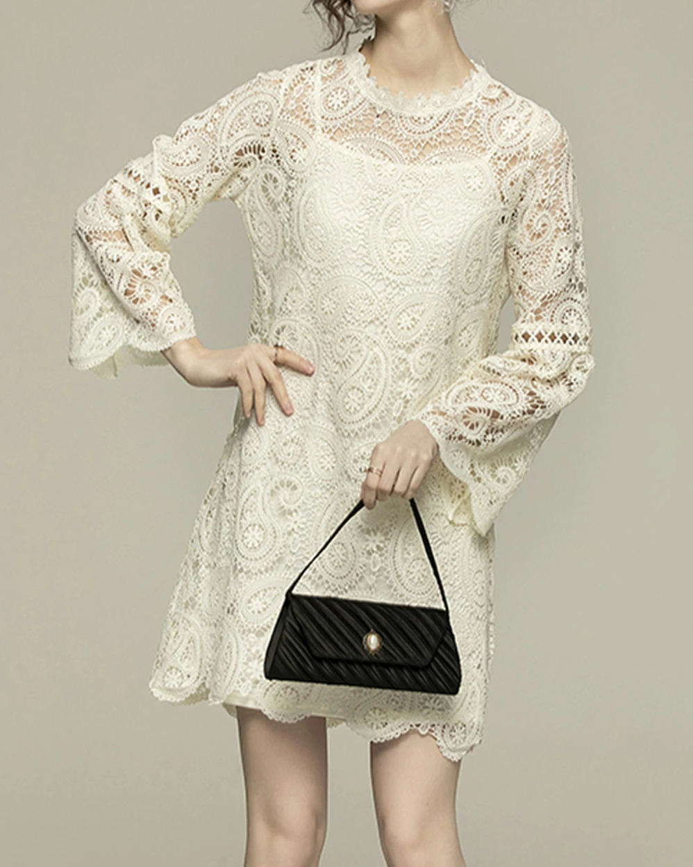 Pankh Sheido Crochet lace dress