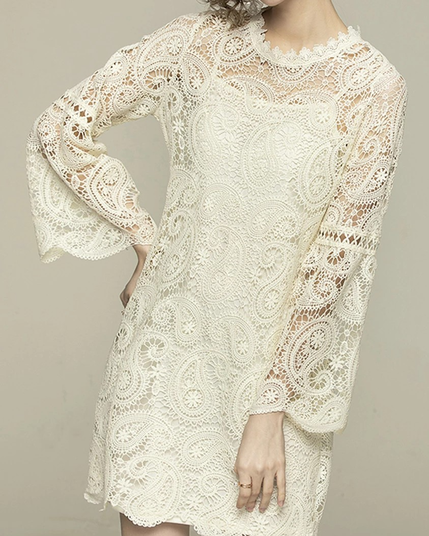 Pankh Sheido Crochet lace dress